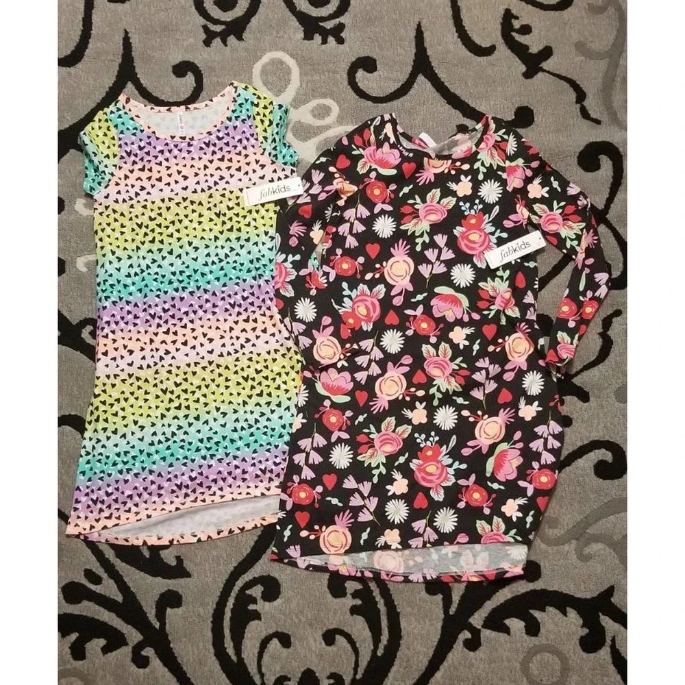 NWT‎ FABKIDS DRESSES (2) XL 12